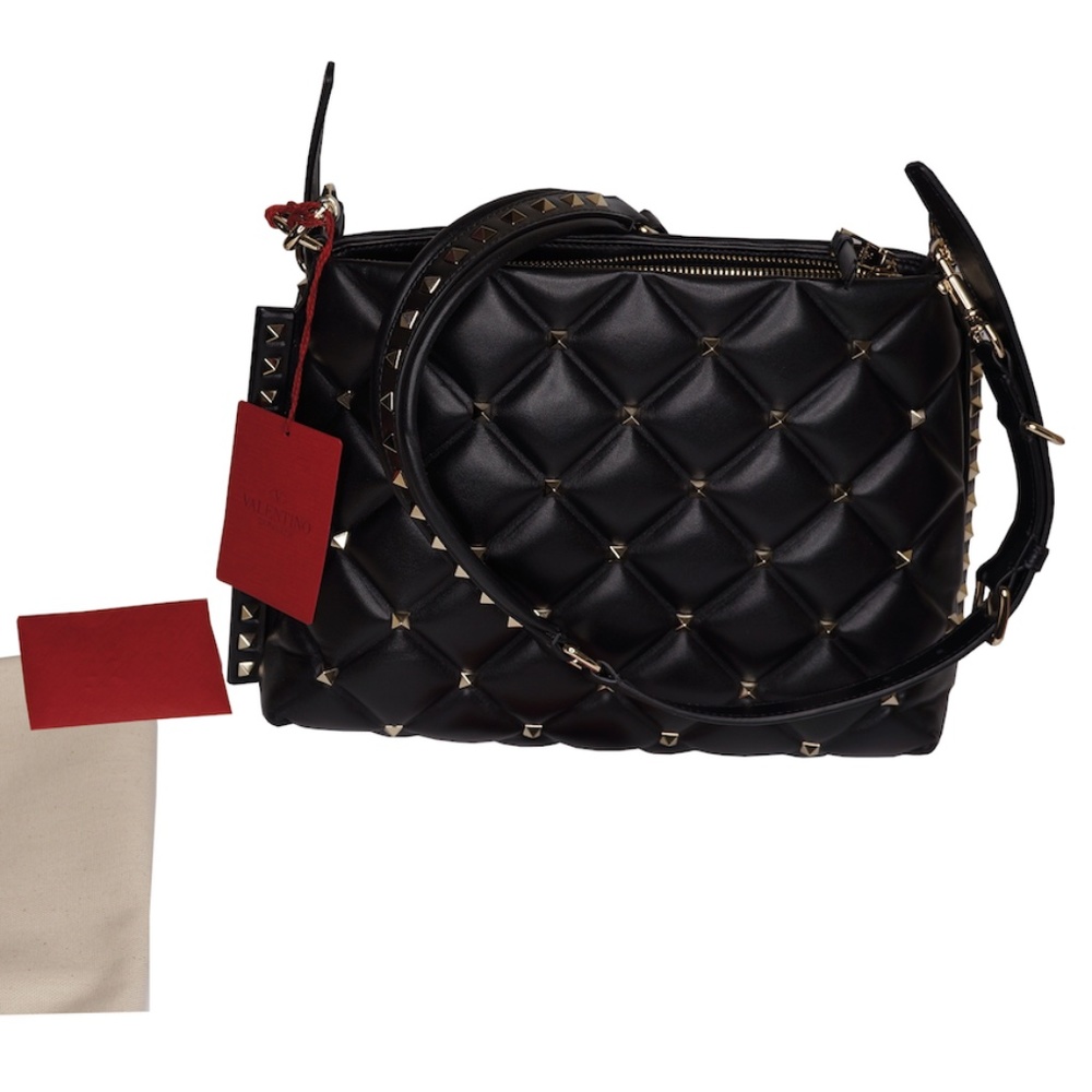 VALENTINO GARAVANI  Quilted Leather Shoulder Bag